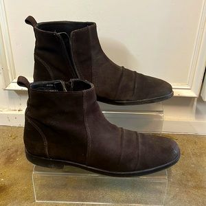 Johnston & Murphy Mens Suede Leather Chelsea Boots size 9.5